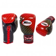Боксерські рукавички на шнурівці TWINS FBGLL-TW1-RD